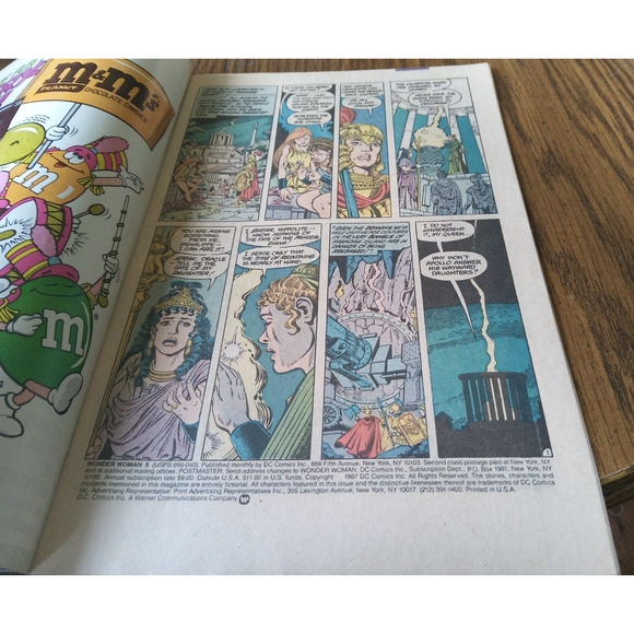 Wonder Woman #5 (June 1987 DC Comics) - Picture 3 of 3